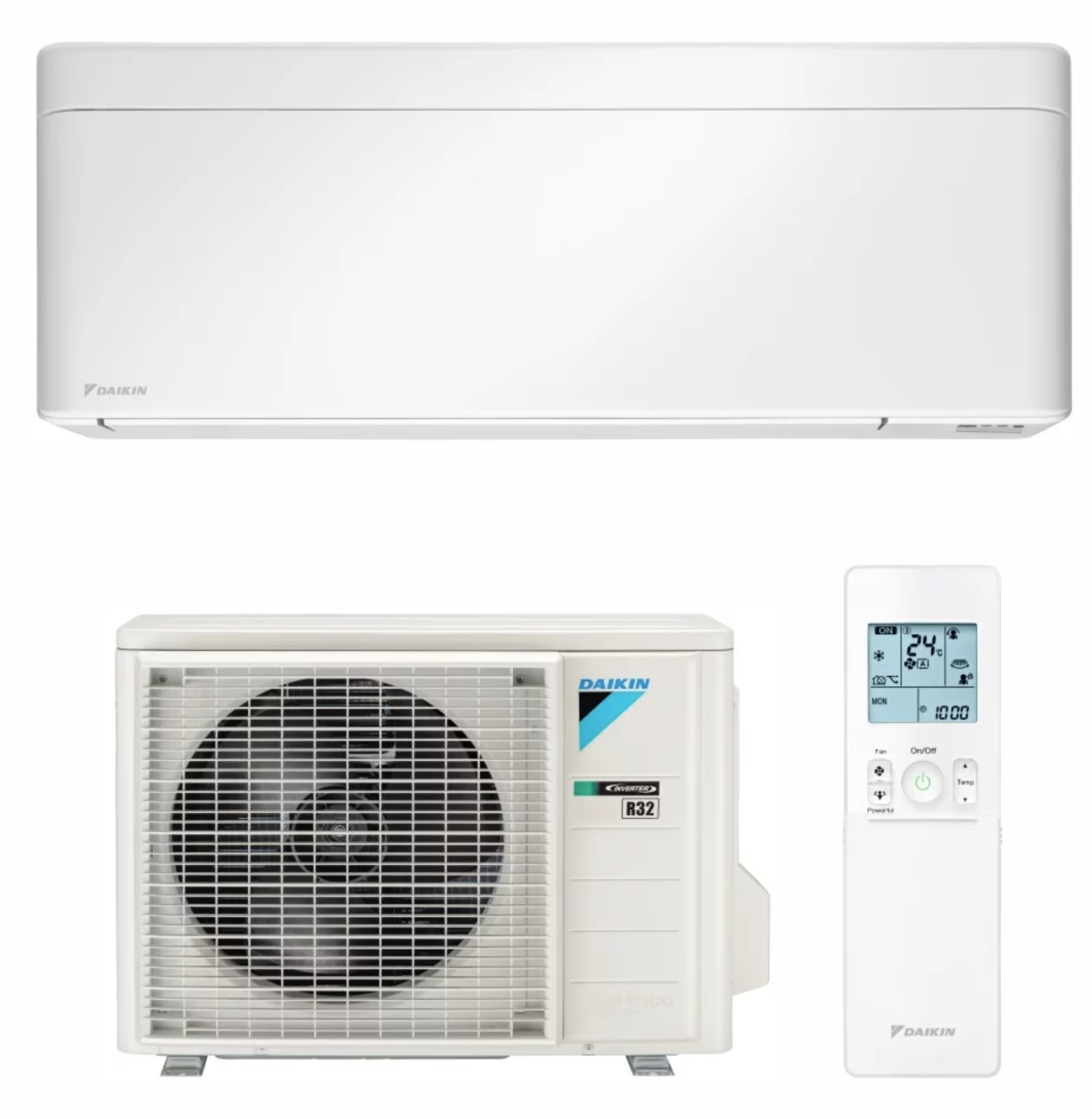 Кондиционер DAIKIN Inverter STYLISH FTXA35AW+RXA35A белый A++