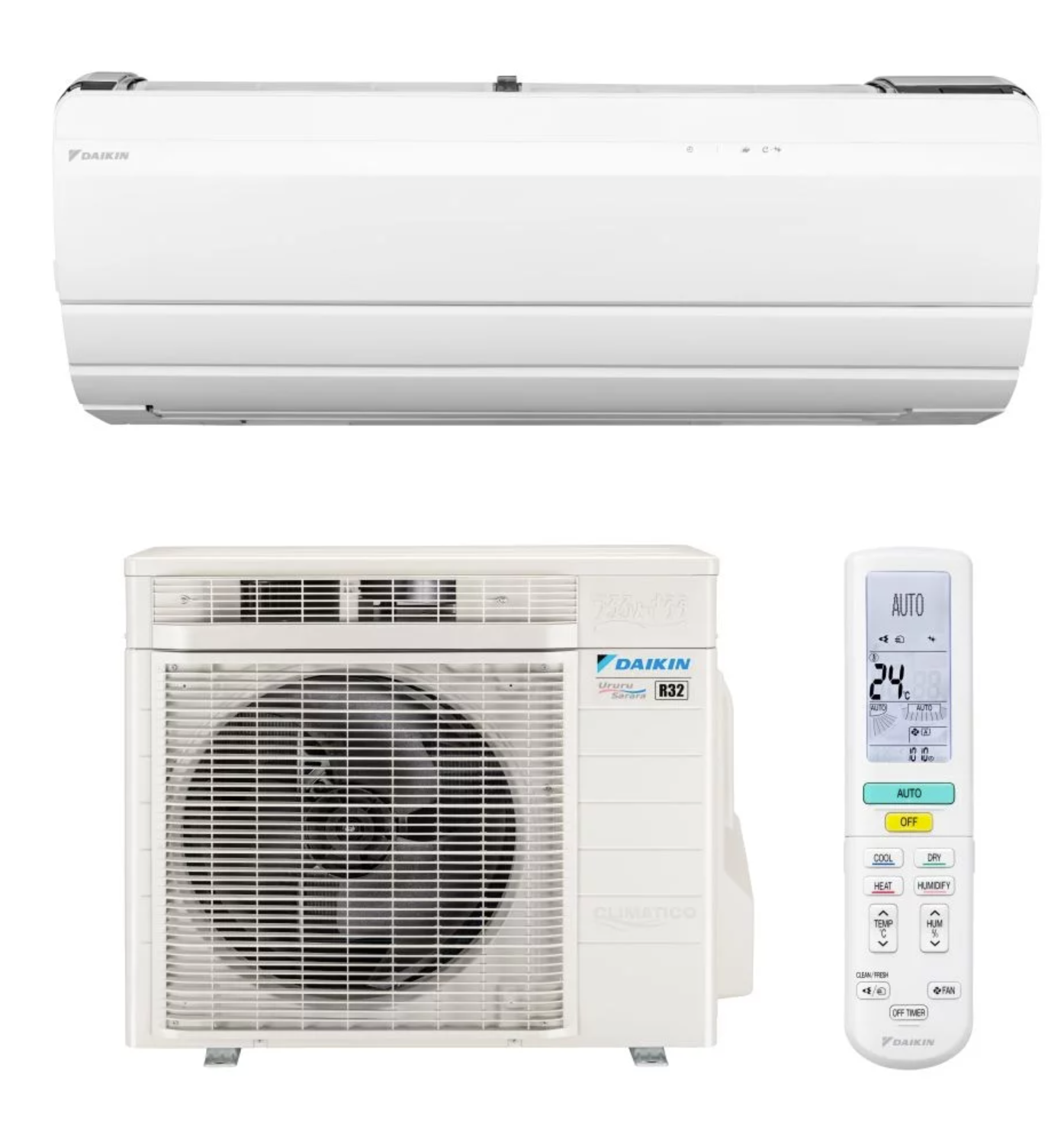 Кондиционер DAIKIN Inverter URURU SARARA FTXZ25N +RXZ25N R32 A+++