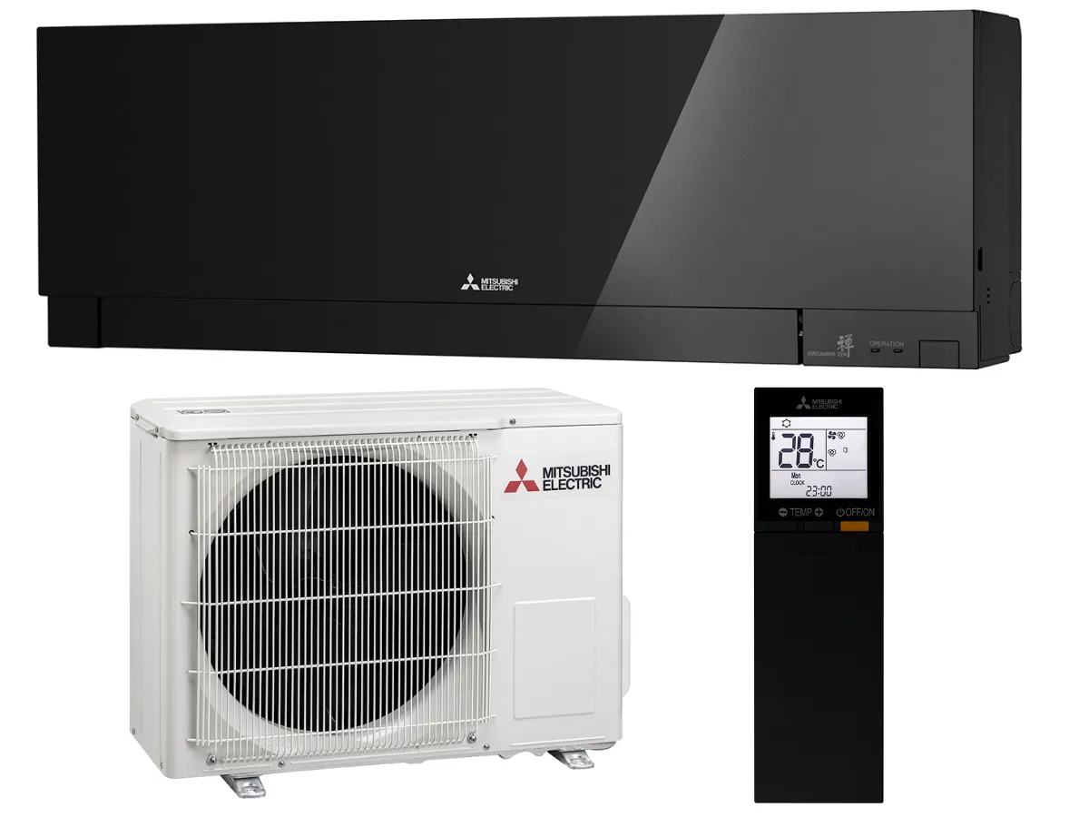 Кондиционер LUX DESIGN Mitsubishi Electric 9000BTU (черный глянец)