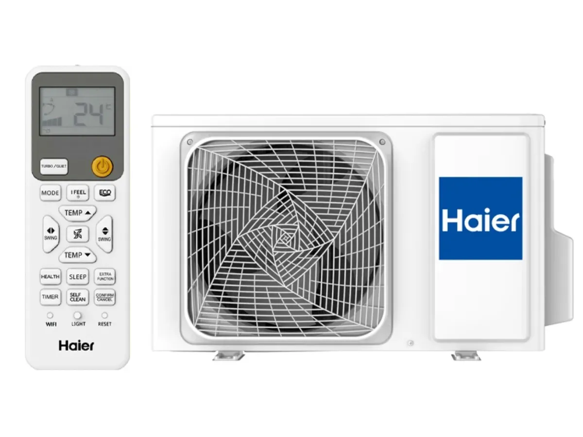 Poza telecomanda si bloc exterior, Haier Revive 9000 BTU